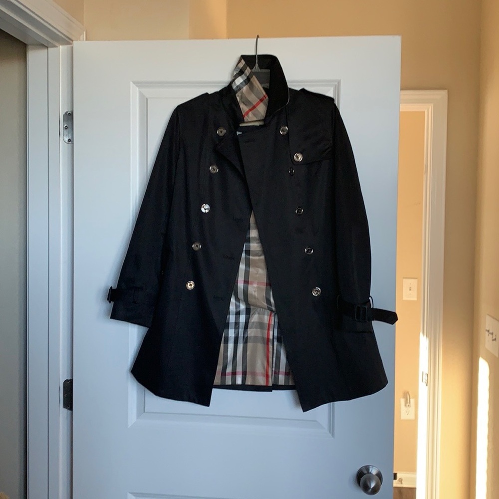 Burberry black trench